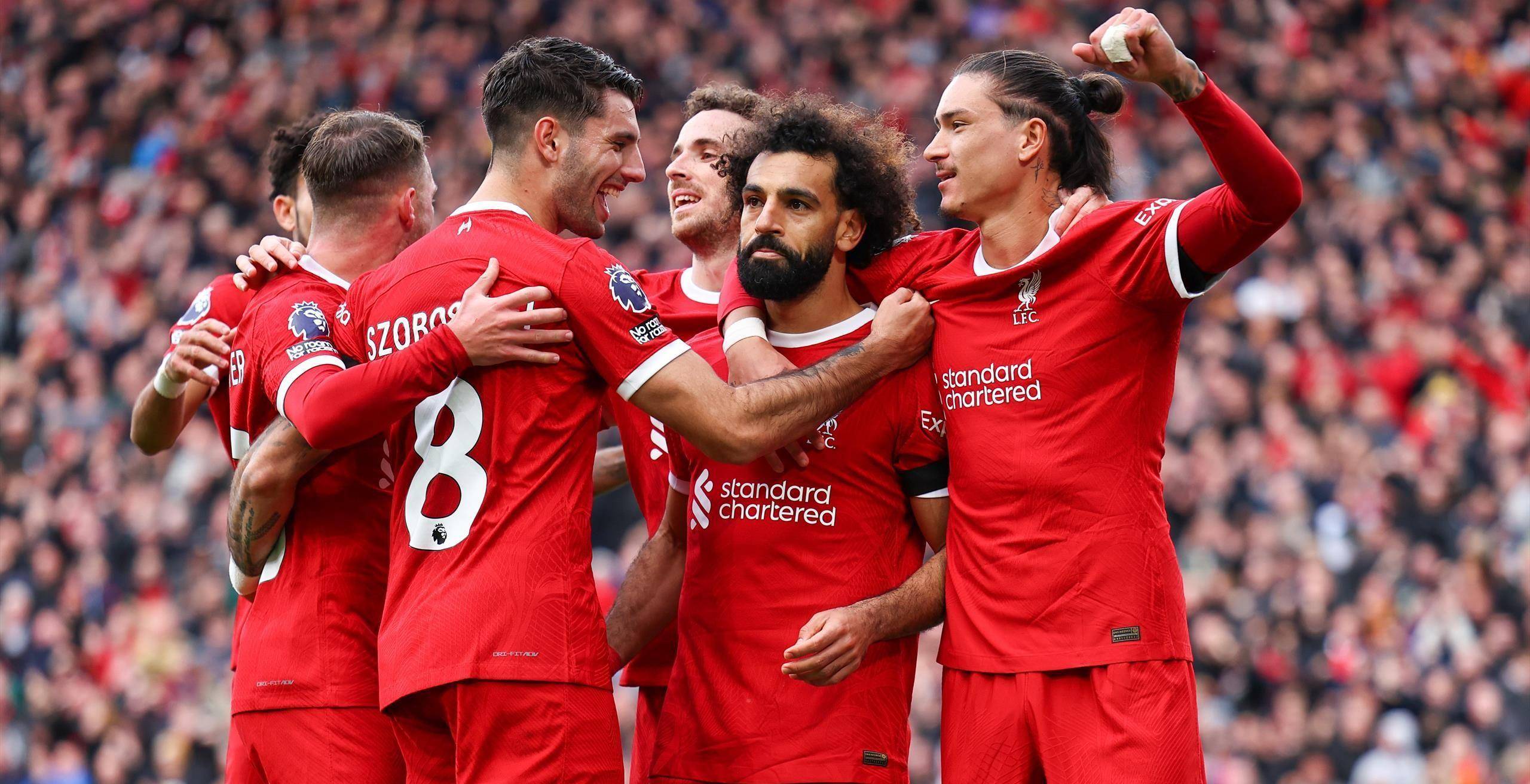 利物浦全队合作，攻守兼顾取得胜利